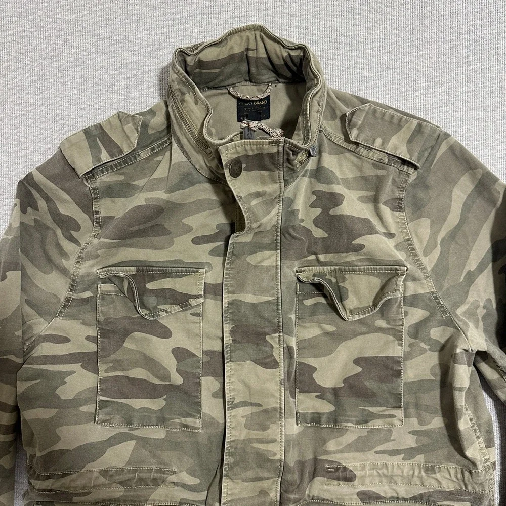 Lucky Brand Camo Field‎ Jacket Type L-54C Utility Stretch Green Mens Large